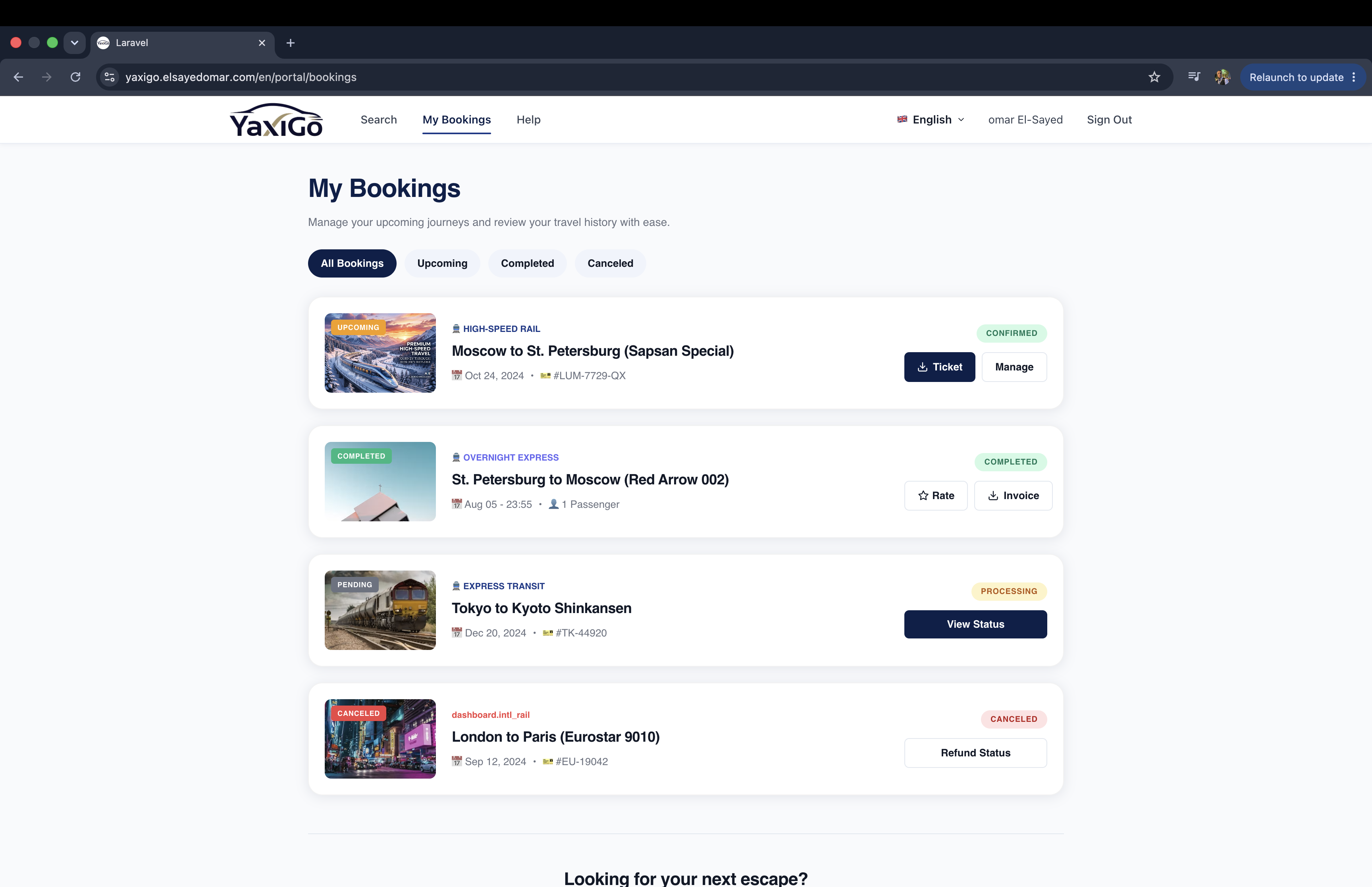 YaxiGo – International Travel Booking Platform